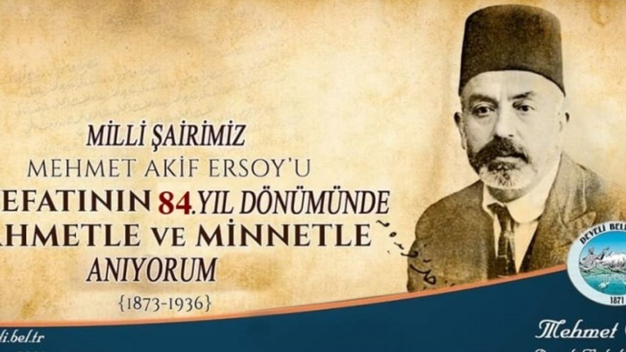 Başkan Mehmet Cabbar’dan Mehmet Akif Ersoy’un ölüm yıl dönümü mesajı