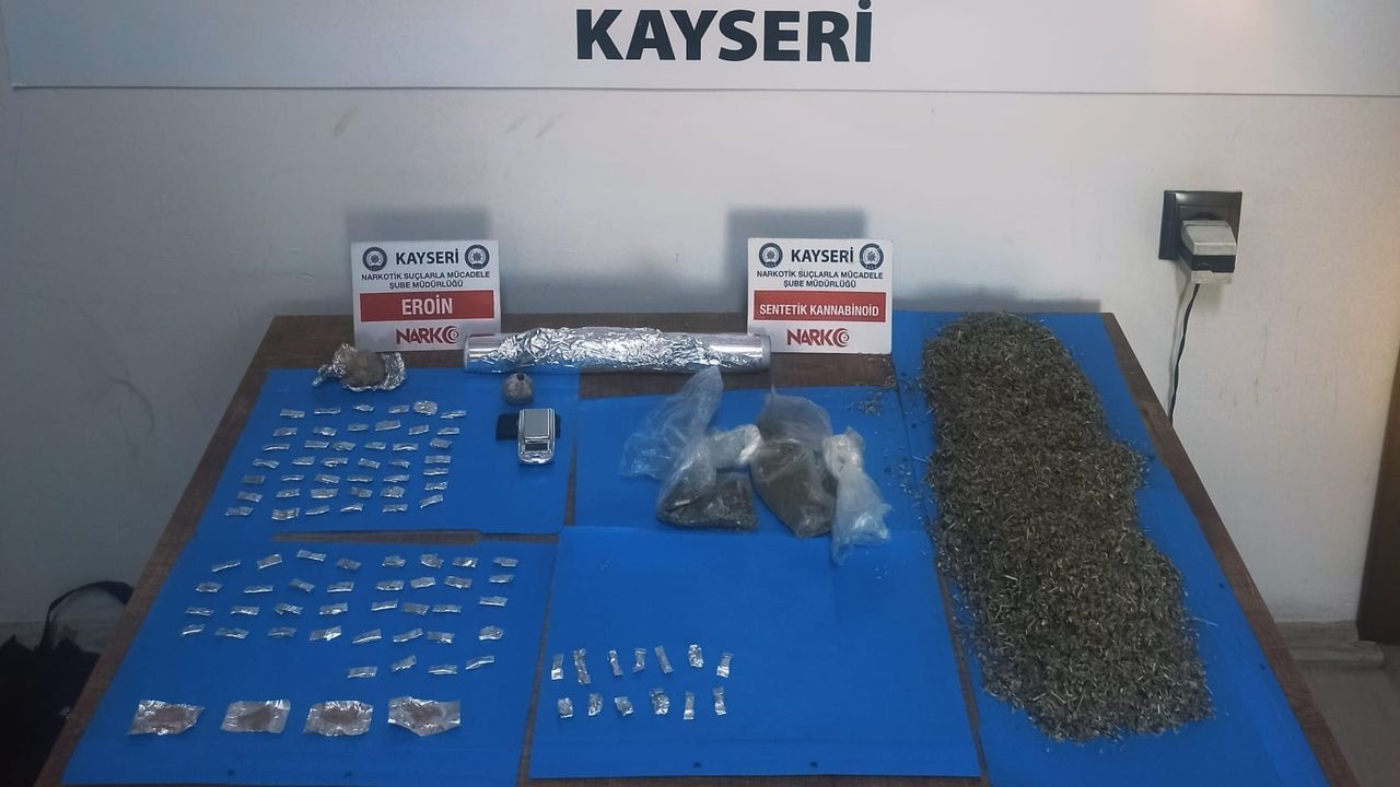 Kayseri’de uyuşturucu operasyonu: 4 gözaltı