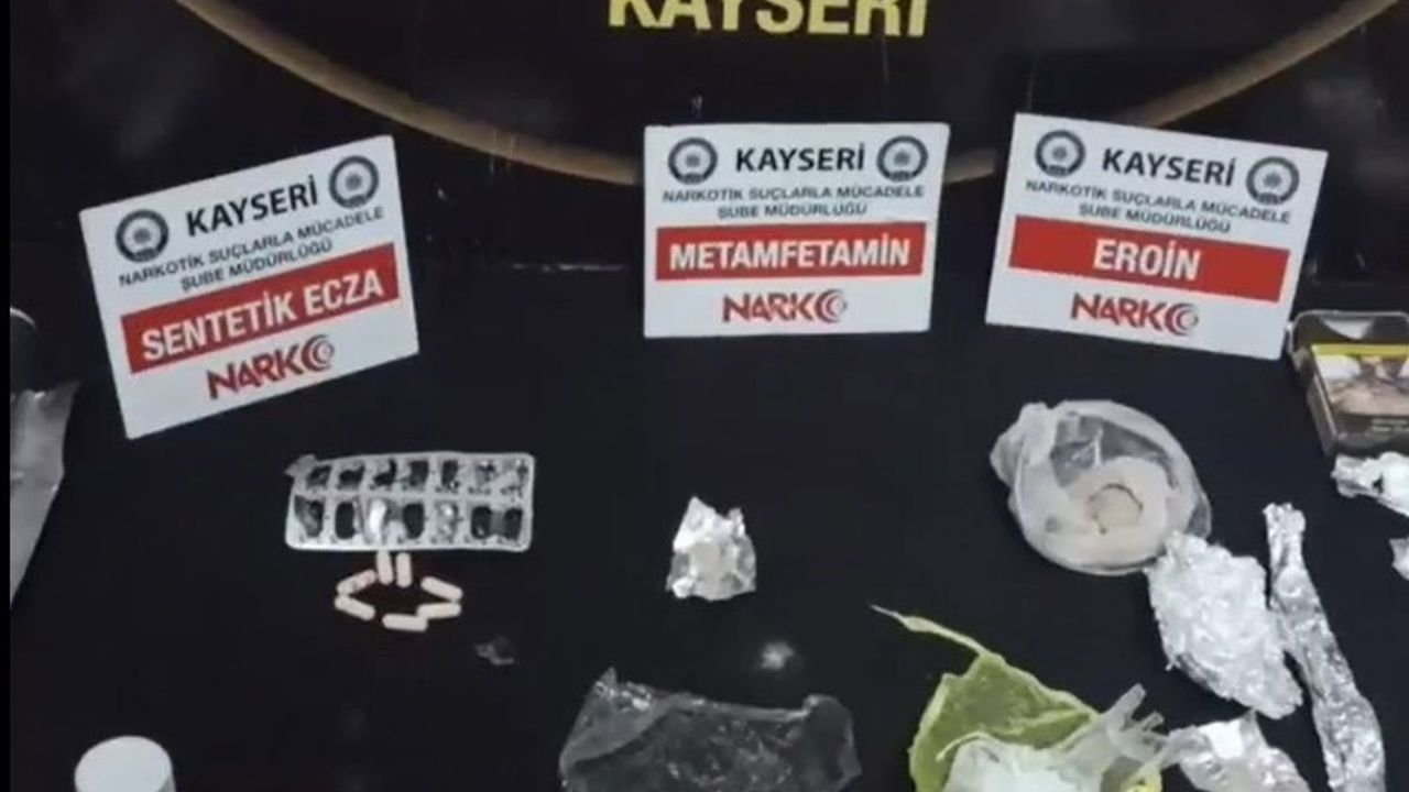 Kayseri’de uyuşturucu operasyonu: 3 gözaltı