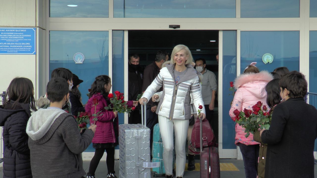 Erciyes’e ilk Ukraynalı turist kafilesi geldi