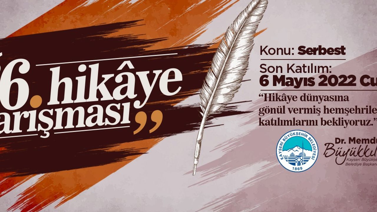 Kültür sanat faaliyetlerinin öncüsü Büyükşehir’in 6. hikaye yarışması başlıyor