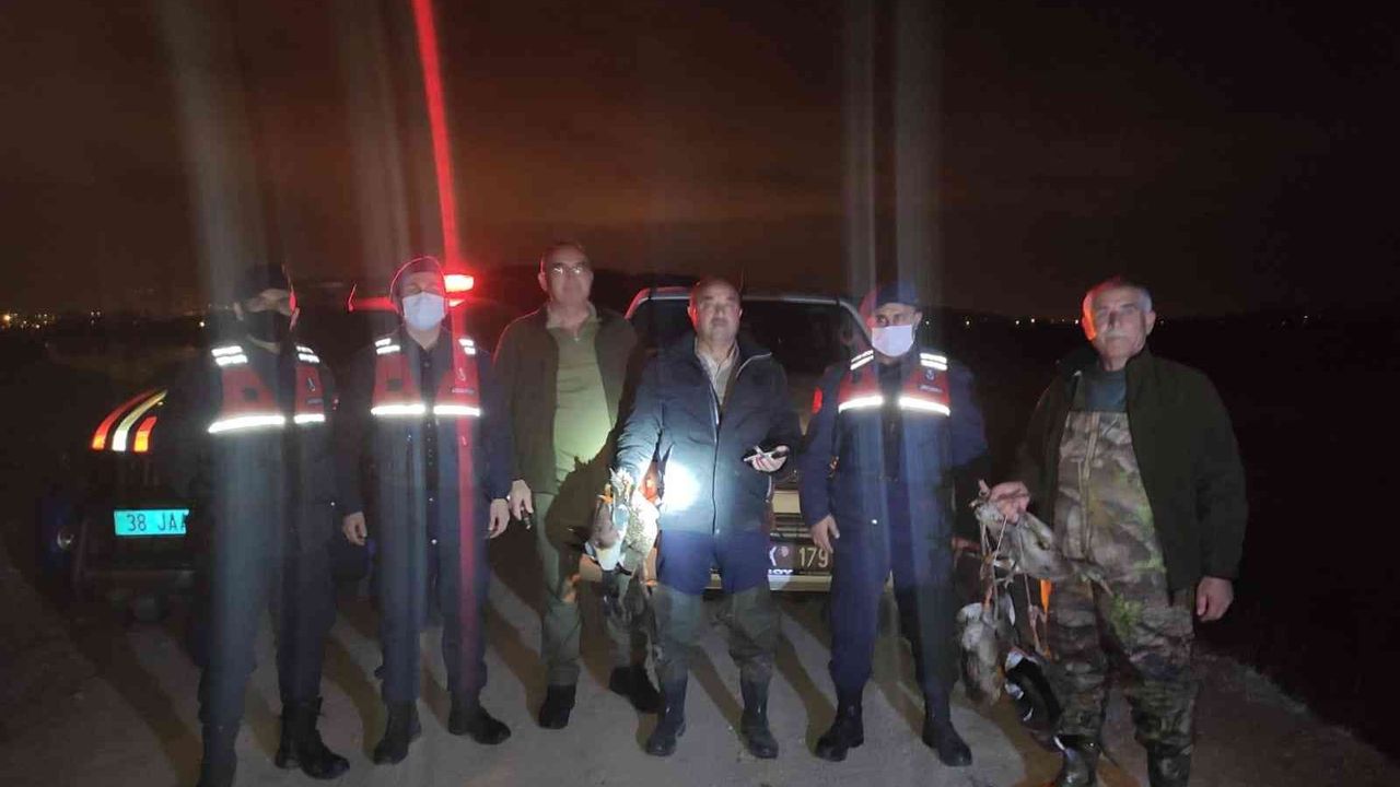 Yasa dışı avcılara gece operasyonu