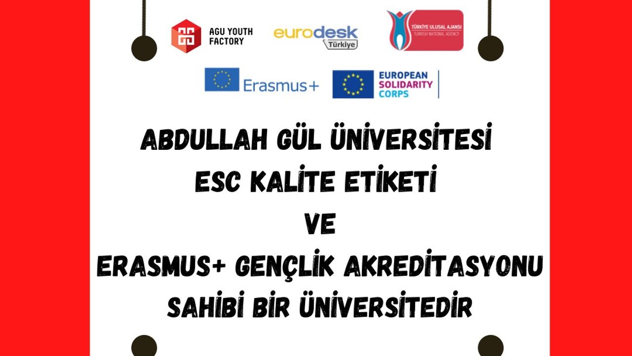 AGÜ, 3 Ayrı Kalite Sertifikası ve Erasmus+ Gençlik Akreditasyonu Sahibi Oldu