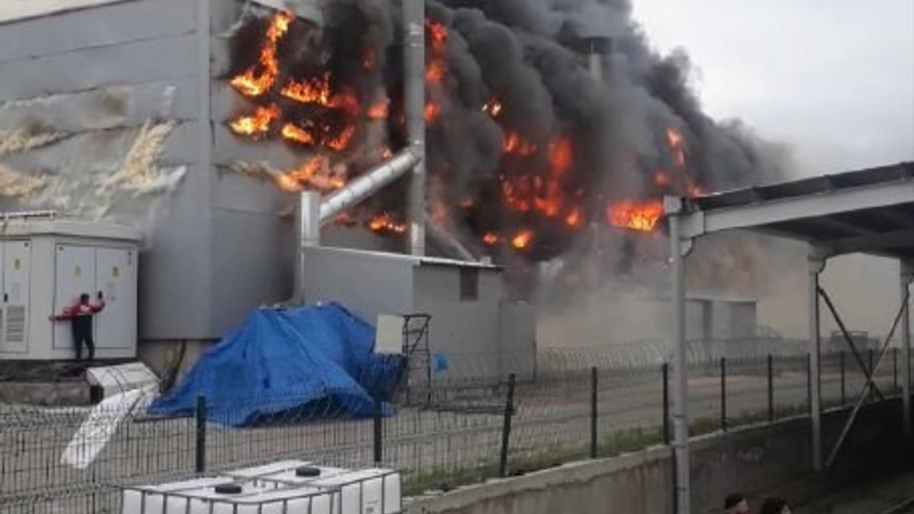 Kayseri’de fabrika yangını!