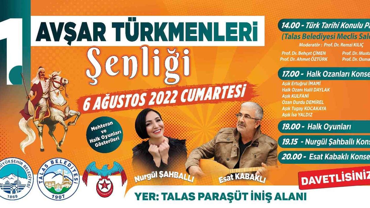 Avşar Türkmenleri Şenlikte Buluşacak