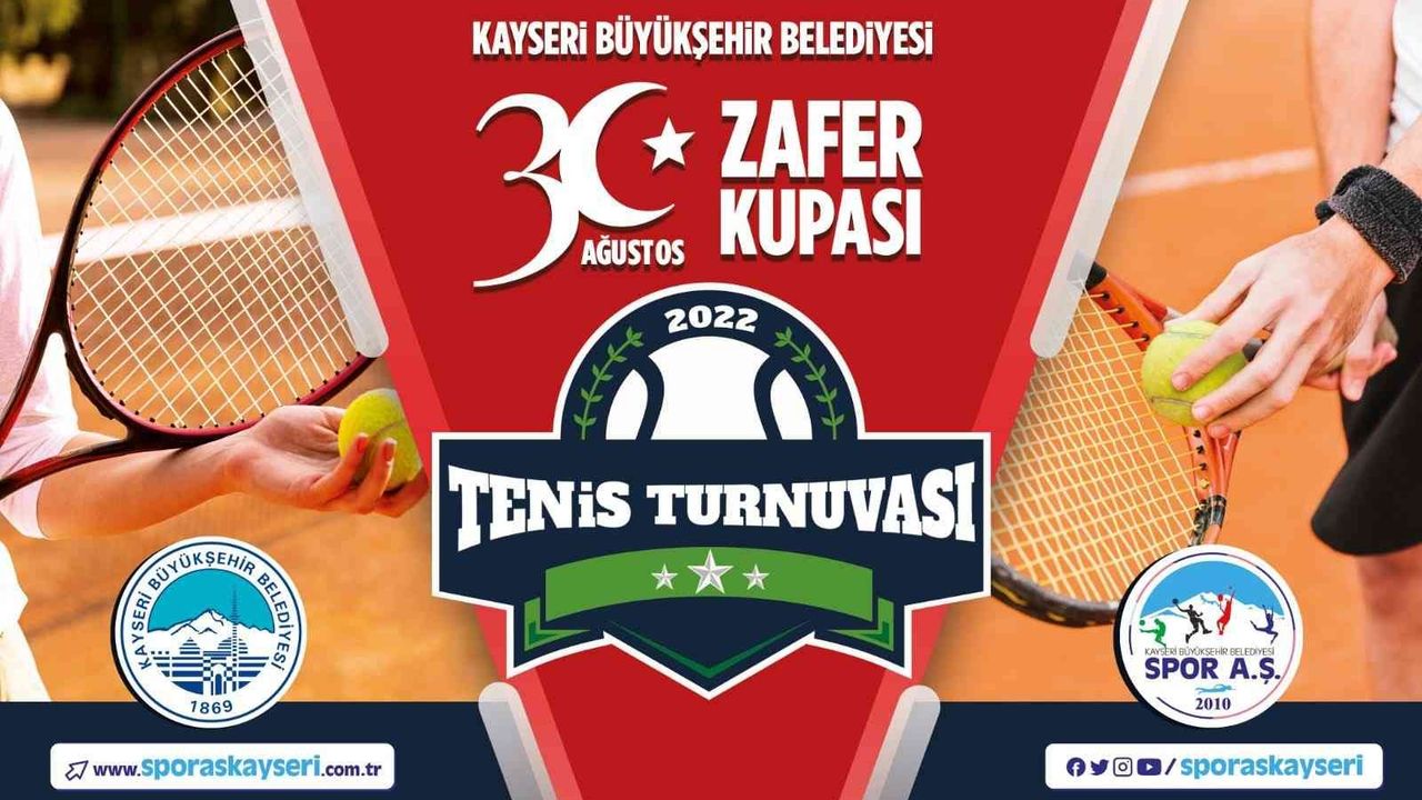 30 Ağustos Zafer Kupası Tenis Turnuvası kayıtları sürüyor