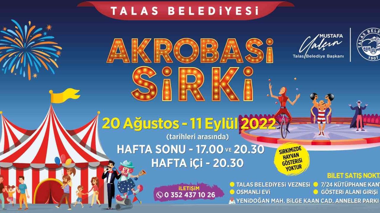Talas’ta ‘Akrobasi Sirki’ heyecanı yaşanacak