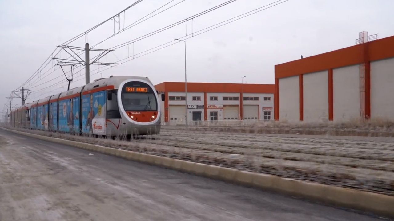 Yeni tramvay hattında test sürüşleri devam ediyor