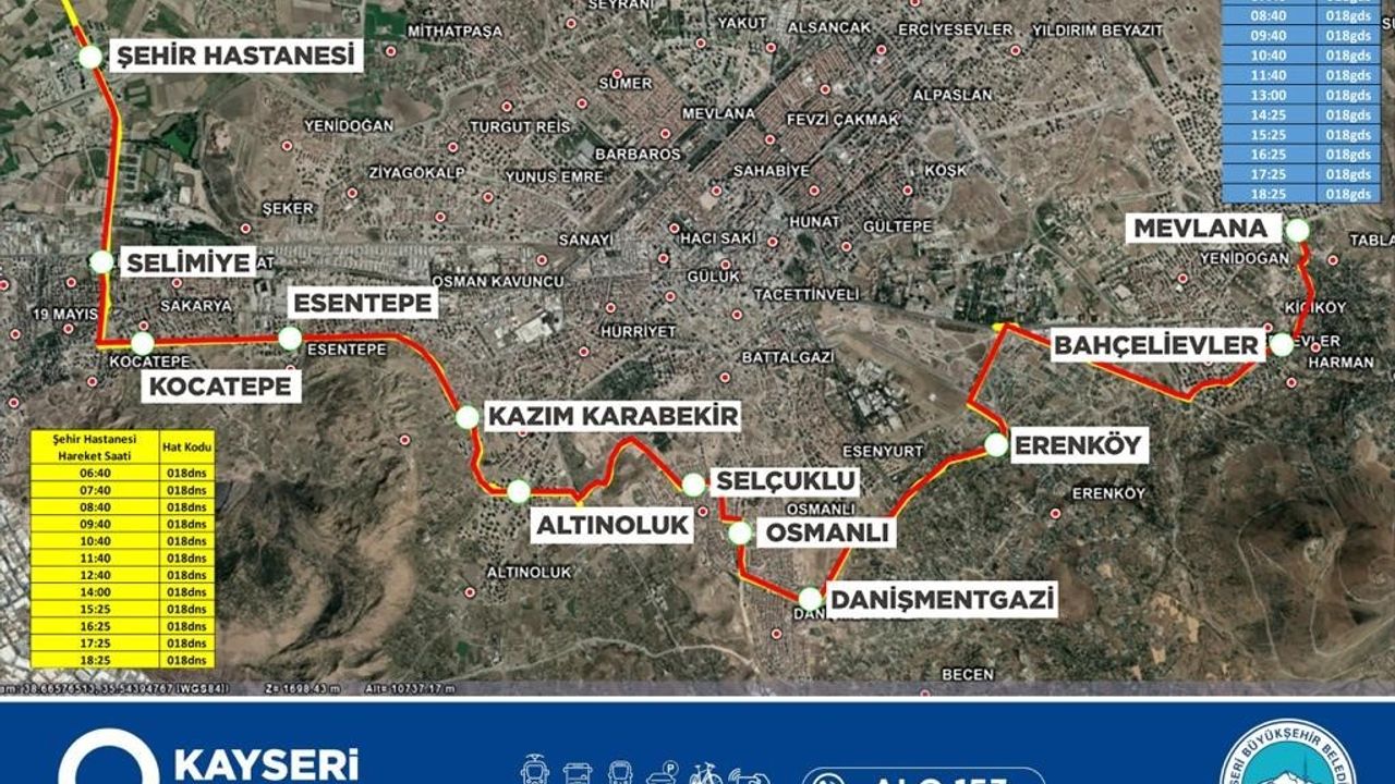 Kayseri'nin ulaşım ağı genişletiliyor