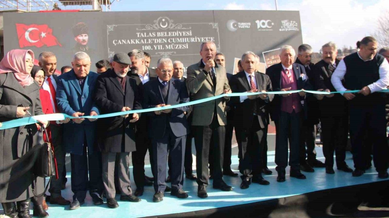 Talas’ta ’Çanakkale’den Cumhuriyete 100. Yıl Müzesi’ açıldı