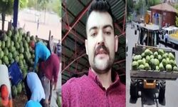 Kayseri pazar yerinde kepçeli kamyonlu karpuz satışı engeli!