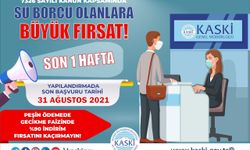 KASKİ’den yapılandırma için son çağrı