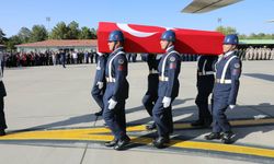 Şehit olan Uzman Çavuş'un cenazesi Kayseri'ye geldi