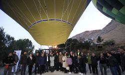 Büyükelçiler ve diplomatlar Soğanlı semalarında balon turu yaptı