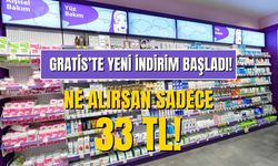 Gratis Kampanyaya Doyuracak! Yeni Ürünler 57 78 ve 94 TL Değil! Tüm Ürünlerin Fiyatı 33 TL