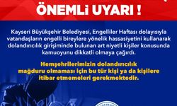 Kayseri Büyükşehir Belediyesi’nden Dolandırıcılık Uyarı Yaptı