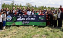 Talaslı Çocuklar Süleymanlı’da 300 Fidanla Geleceğe Umut Ekti