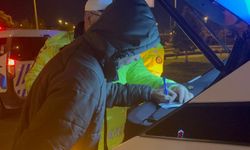 Seyir halindeyken uyuyan sürücü, kaza sonrası da uyumaya devam etti