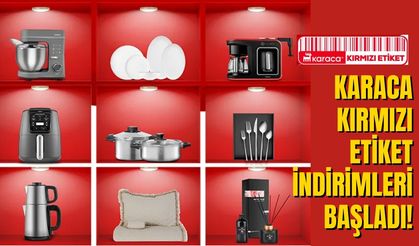 Karaca Kırmızı Etiket İndirimleri Başladı! Kırmızıyı Bulan Yüzde 33 ve 54 Oranında İndirimi Kapacak!