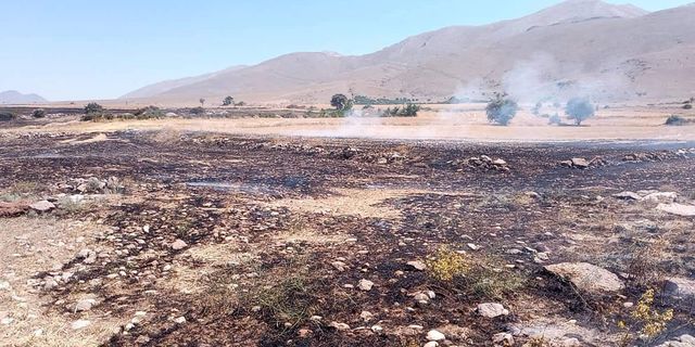 Tomarza’da arazi yangını