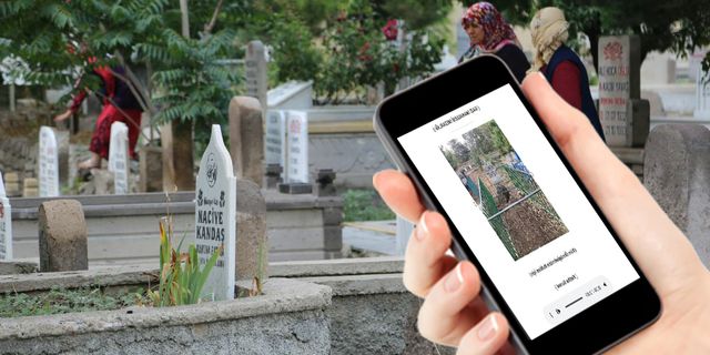 Kayseri'de sanal mezar ziyareti ile dua okuyorlar
