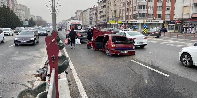 Otomobil hurdaya döndü: Burunları bile kanamadı