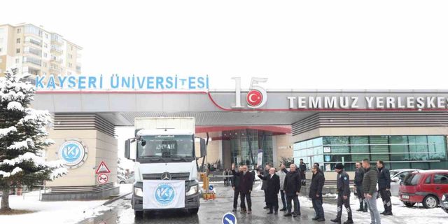 Kayseri Üniversitesi’nden deprem bölgesine yardım eli