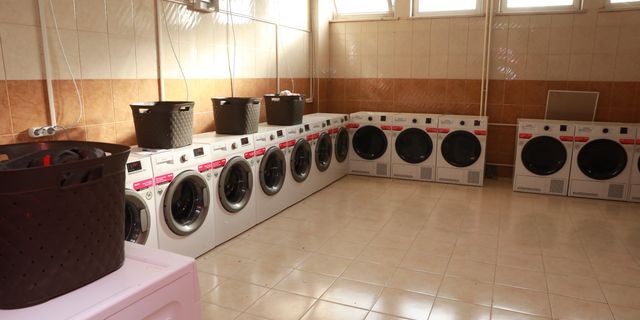 Kayseri'den deprem bölgesine çamaşır yıkama merkezi