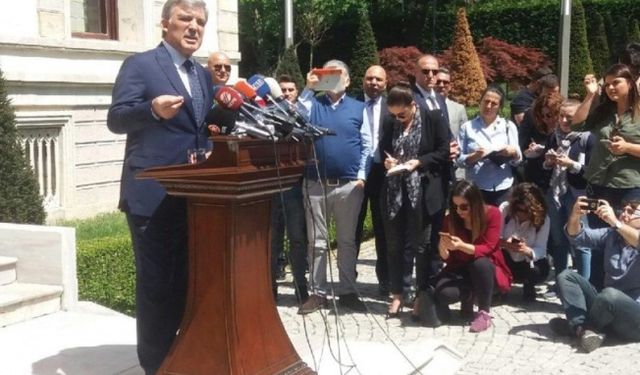 Abdullah Gül beklenen açıklamayı yaptı!