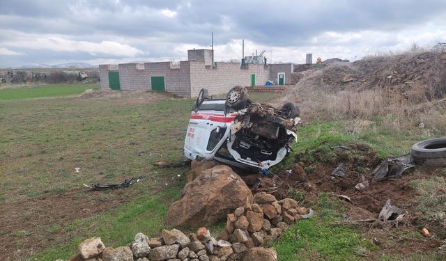Kayseri’de Ambulans Devrildi!