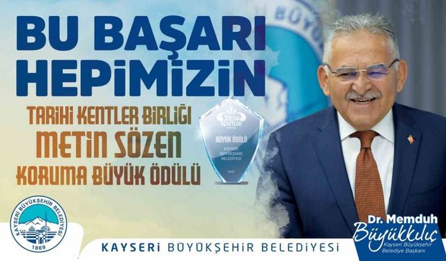 Başkan Büyükkılıç ile büyükşehire 2023’te ödül yağmuru