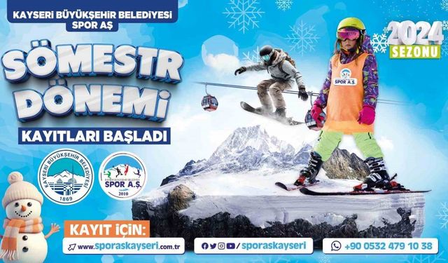 Büyükşehir Spor A.Ş.’den Kayak Okulu’nda ‘sömestr’ jesti