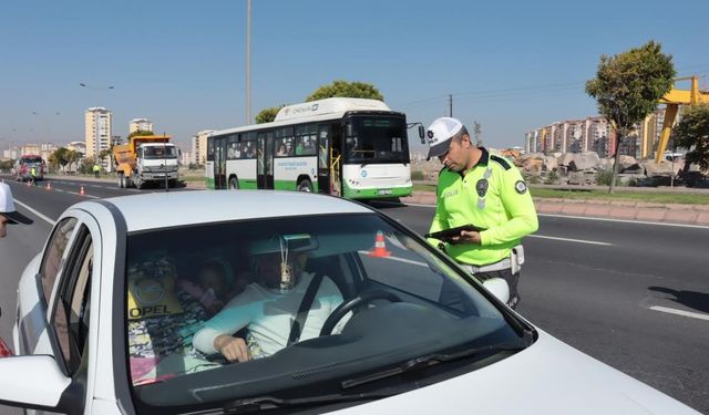 Kayseri’de aralık ayında bin 319 araç trafikten men edildi