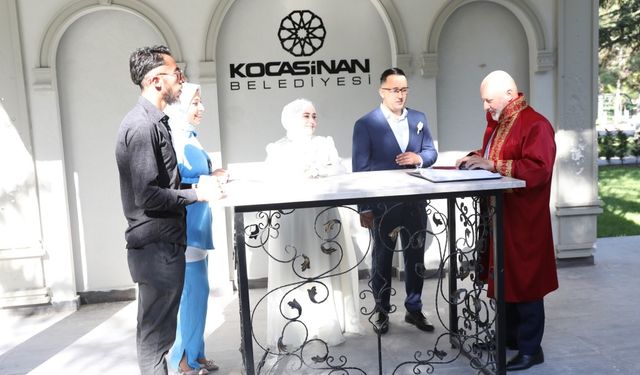 Kocasinan, 2023 yılında 2 bin 804 mutlu evliliğin temelini attı