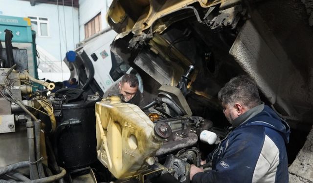 Melikgazi’nin tamirhanesi sanayi tesisi gibi hizmet veriyor