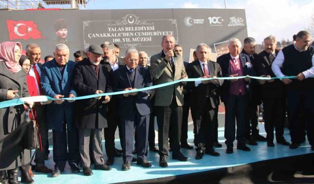 Talas’ta ’Çanakkale’den Cumhuriyete 100. Yıl Müzesi’ açıldı