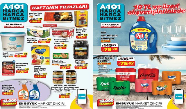 Çay ve Bulaşık Deterjanı A101 İndirimi! 1 Haziran 2024 A101 Aktüel Kataloğu