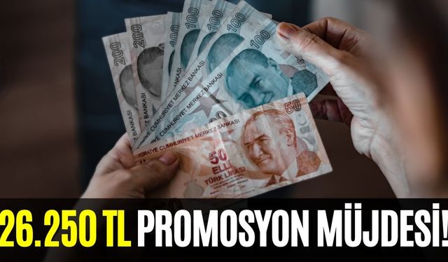 26.250 TL Promosyon Teklif Edildi! Değerlendirme Başladı