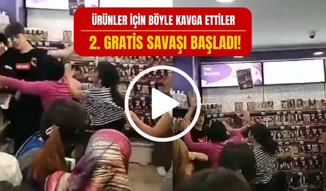 Gratis İndirimi Patlattı, Kadınlar Kavgaya Tutuştu! İşte O Anlar