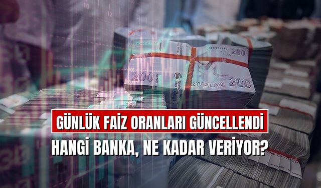 Günlük Faiz Veren Bankalar Belli Oldu! İşte 597246 TL Kredi Hesaplaması