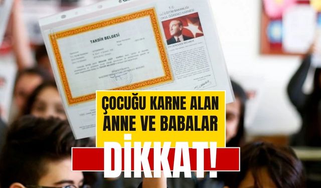 Anne ve Babalar Mutlaka Bakın Çocuğunuzda Olabilir! Karnede ŞÖKK Geçti Ne Demek?