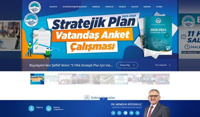 Kayseri Büyükşehir Belediyesi Web Sitesi, Dijital Hizmette Zirvede