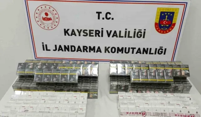 Kayseri'de Jandarma Operasyonu: 450 Paket Kaçak Sigara Ele Geçirildi