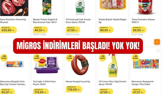 Migros’tan 100 Üründe Kampanya! Bu Fırsat Kaçmaz’da Yüzde 24 32 40 Oranında İndirimler Var!