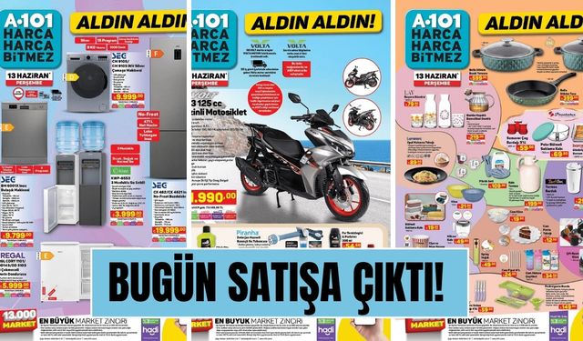 Scooter ve Vantilatör A101 İndirimi Başladı! İşte A101 13 Haziran Aktüel Kataloğu