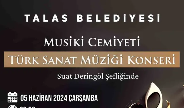 Talas Belediyesi Musiki Cemiyeti, Türk Sanat Müziği Konserine Hazırlanıyor