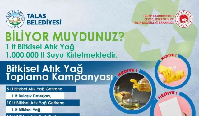 Talas Belediyesi'nden Dünya Çevre Günü'nde Anlamlı Kampanya