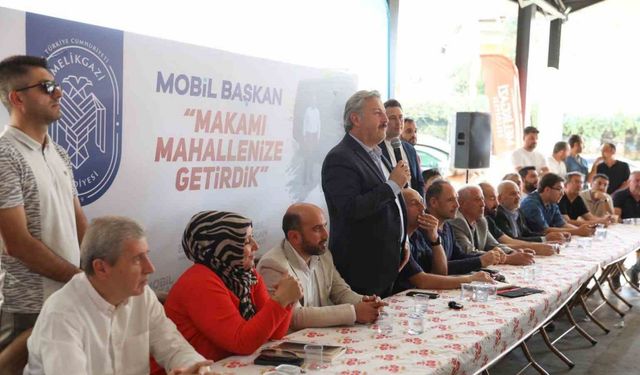 Mobil başkanın yeni durağı Selçuklu mahallesi oldu