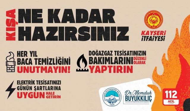 İtfaiyeden karbonmonoksit zehirlenmelerine karşı uyarı