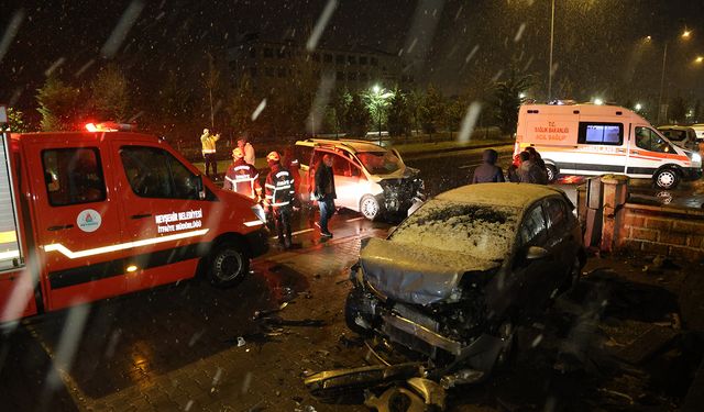 Su birikintisi kazaya neden oldu: 1 yaralı